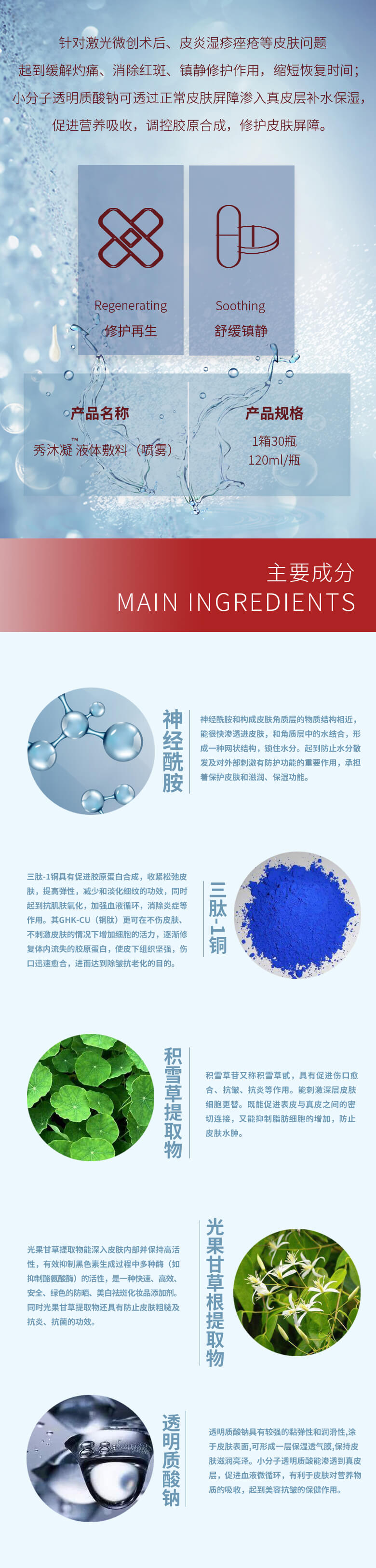 Therapeel秀沐凝蓝铜胜肽修护喷雾 : -4